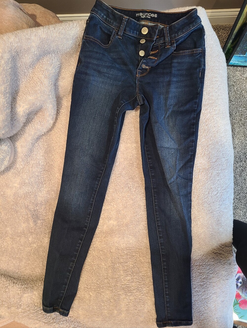 Maurices High Waisted Jeggingd with Button Fly